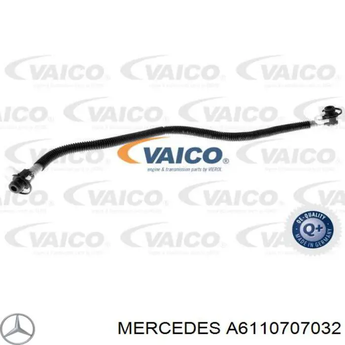 A6110707032 Mercedes Tubo de combustível, desde o filtro até a bomba