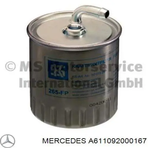 A611092000167 Mercedes Filtro de combustível