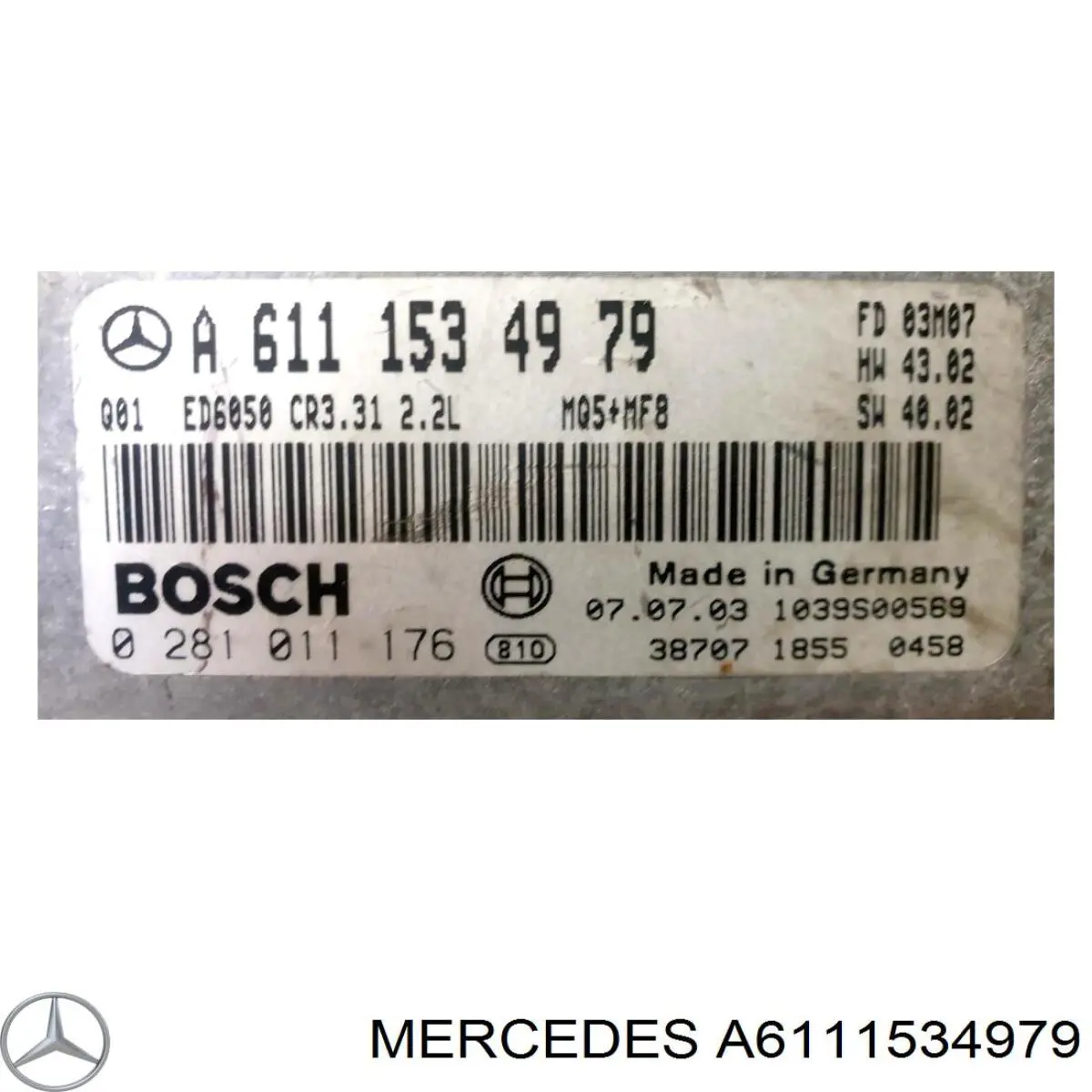 Módulo de direção (Centralina eletrônica) de motor Mercedes 646150079180 preço, a partir de 423,52 USD