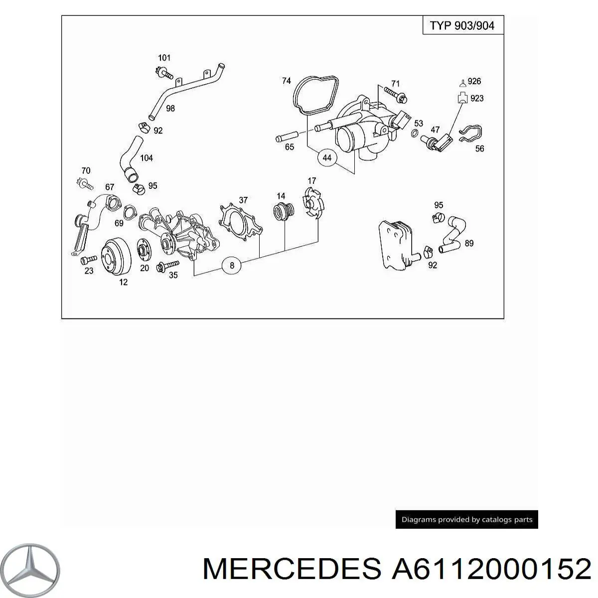  Mercedes A6112000152 preço, a partir de 93,87 USD