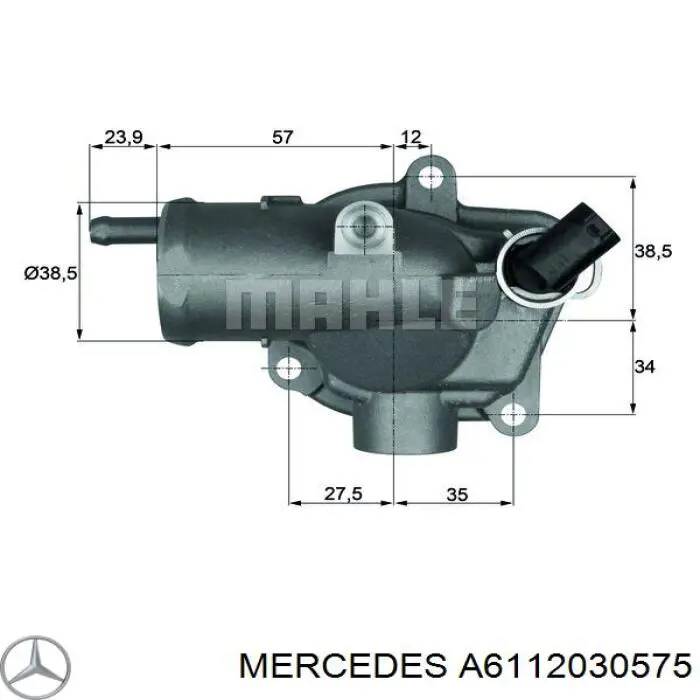 A6112030575 Mercedes Termostato