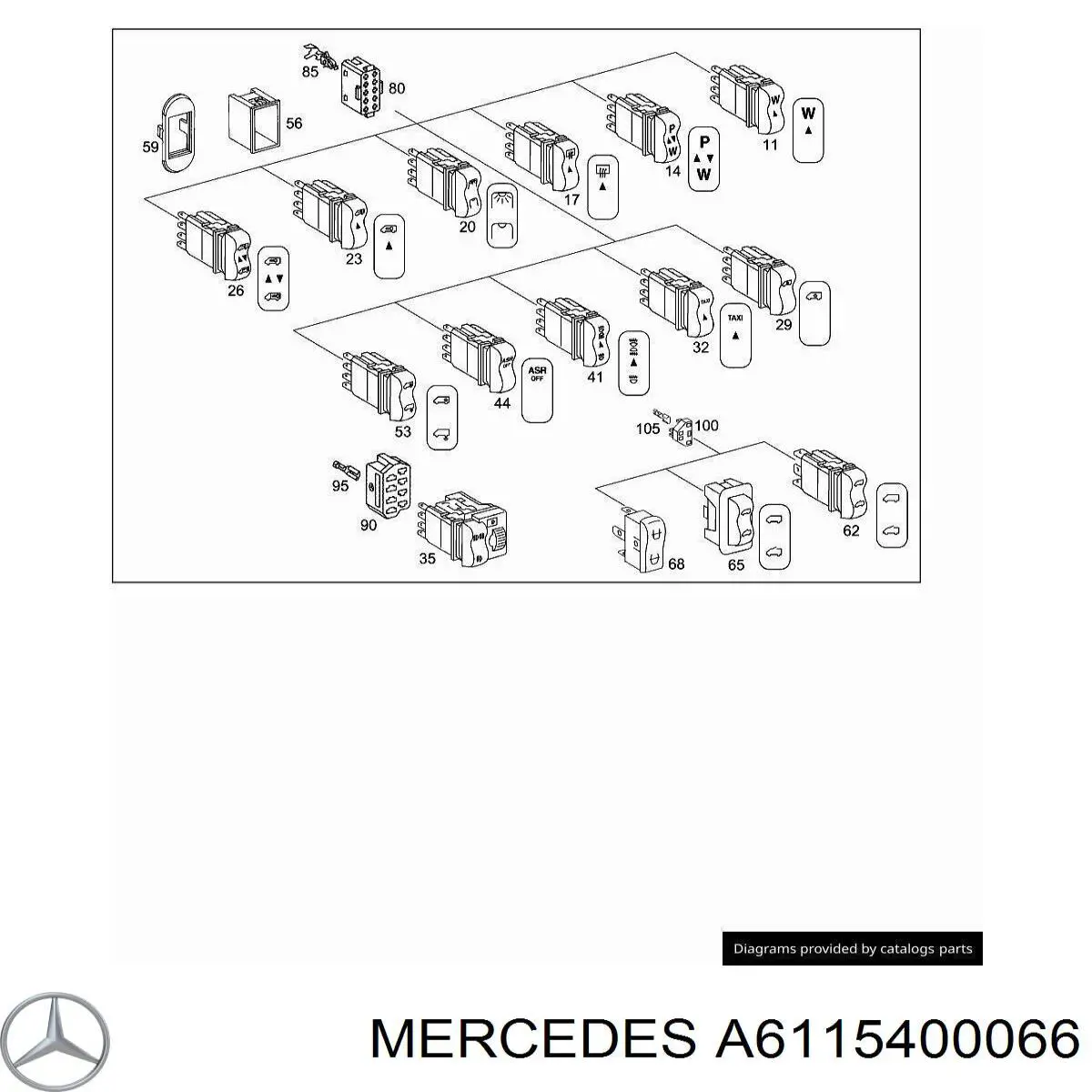  Mercedes A6115400066 preço, a partir de 14,50 USD