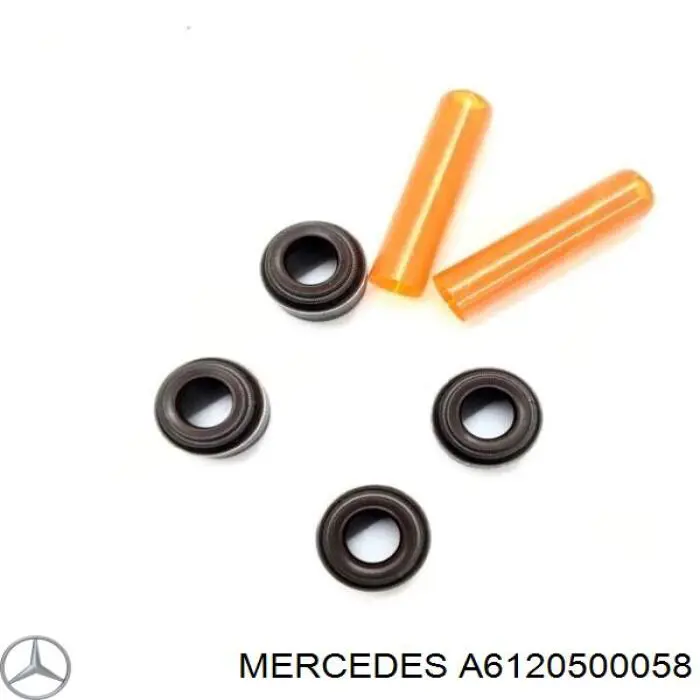 A6120500058 Mercedes Vedação de válvula (coletor de óleo), admissão/escape, kit para um motor