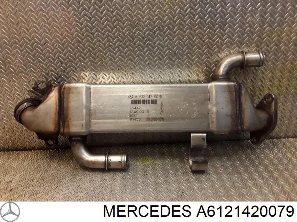 Compre A6121420077 Mercedes Radiador do sistema EGR de recirculação dos gases de escape