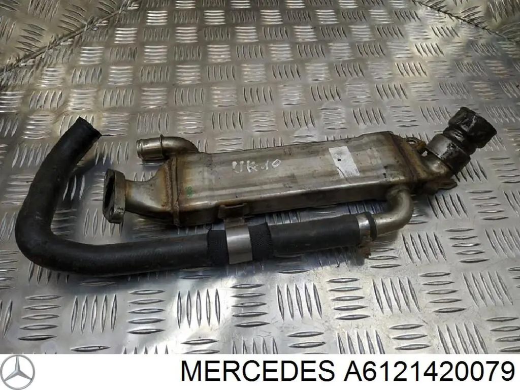 A6121420077 Mercedes Radiador do sistema EGR de recirculação dos gases de escape