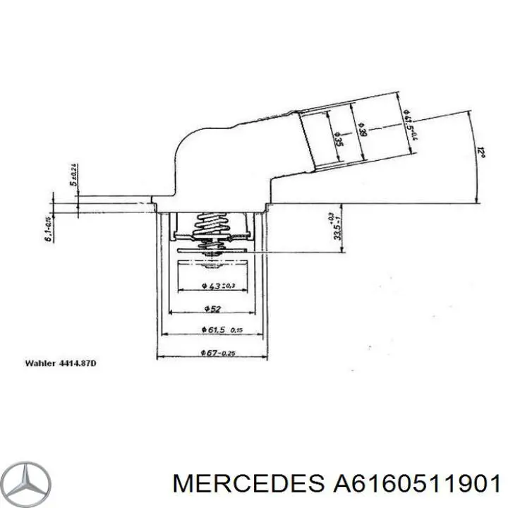 A6160511901 Mercedes Árvore distribuidora de motor