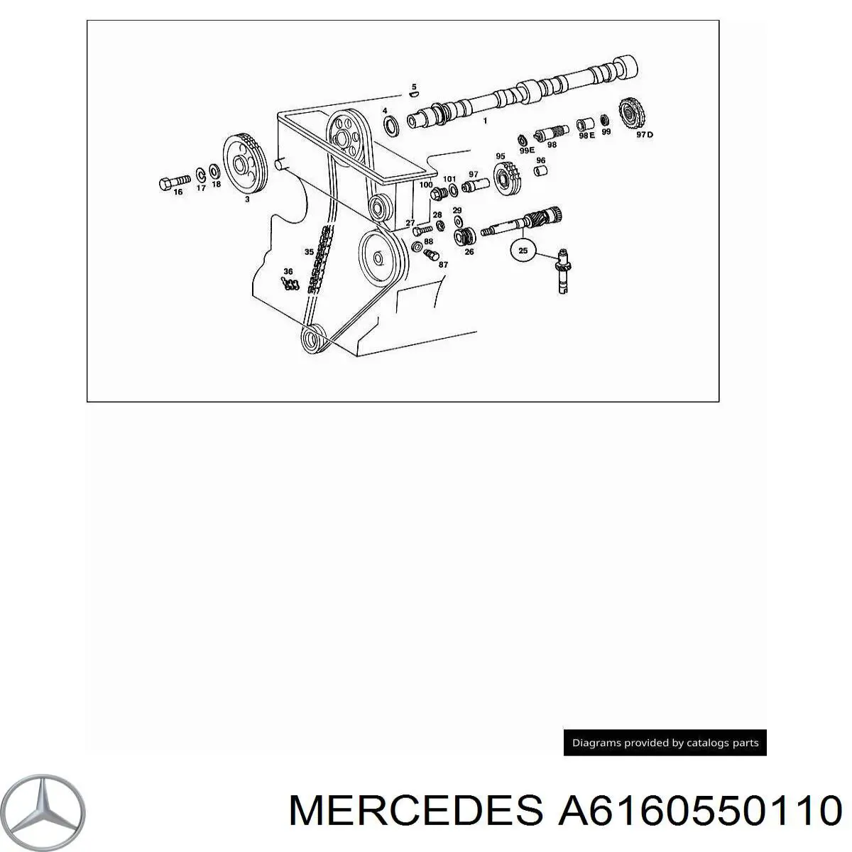 A6160550010 Mercedes 
