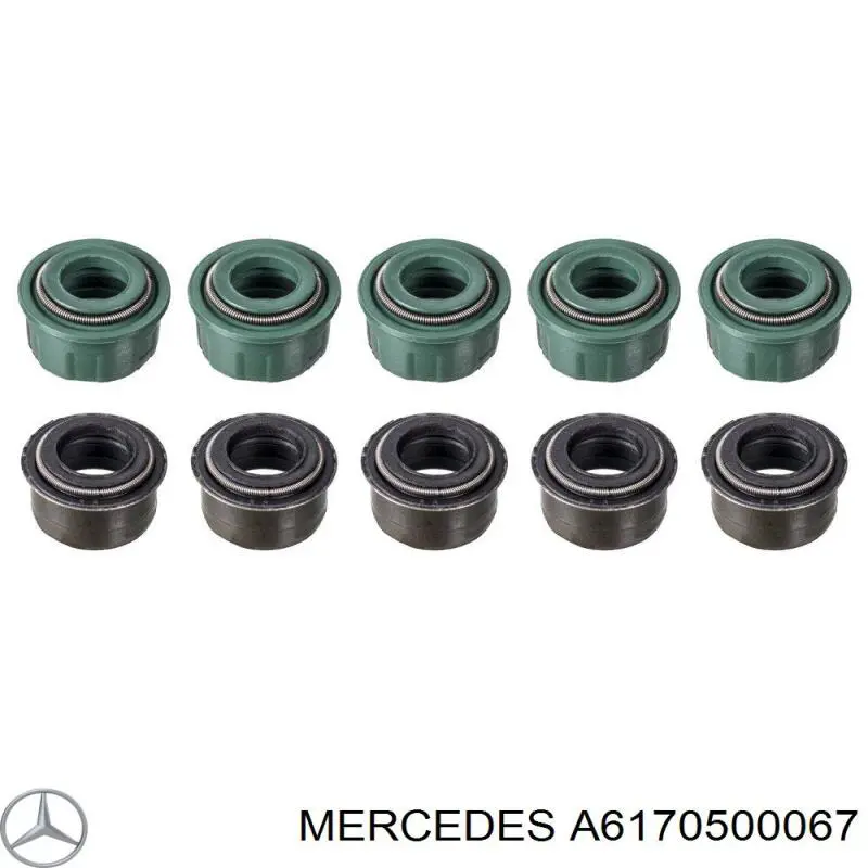Compre A6175860305 Mercedes Vedação de válvula (coletor de óleo), admissão/escape, kit para um motor