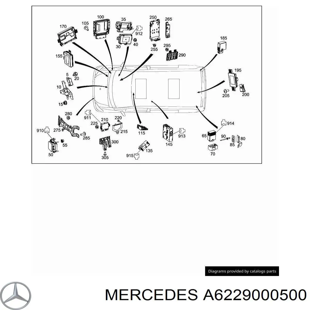 A6229000500 Mercedes 