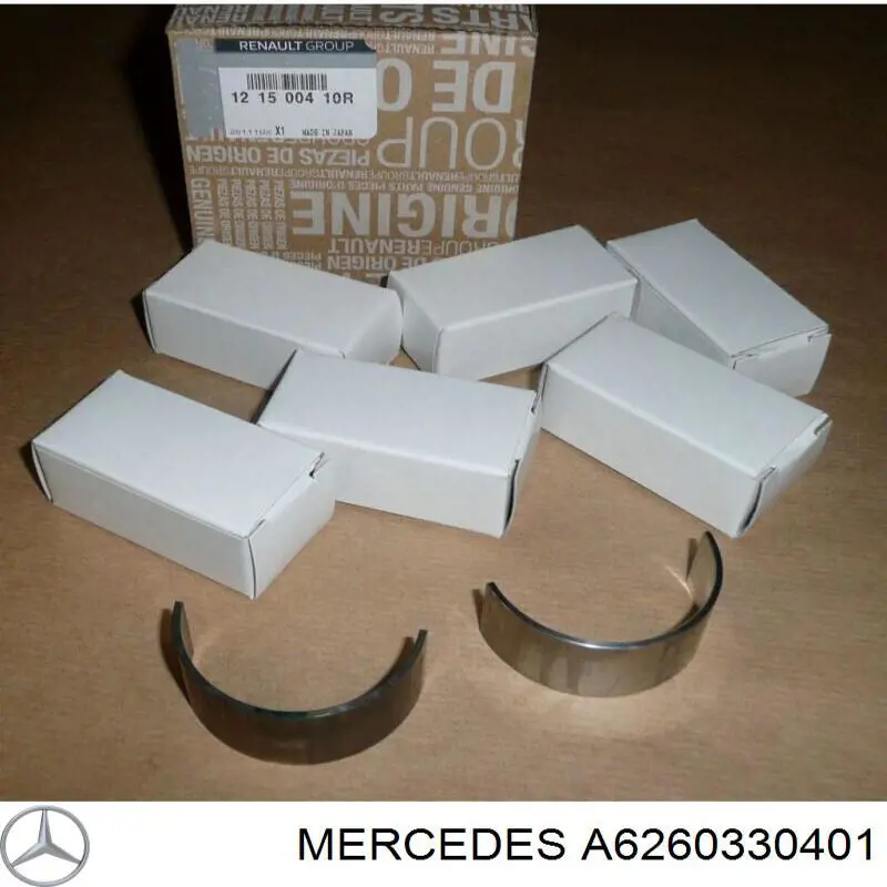 A6260330401 Mercedes Folhas inseridas de cambota de biela, kit, padrão (STD)