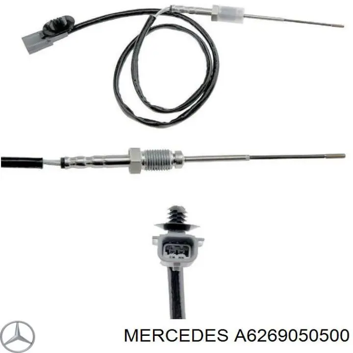 A6269050500 Mercedes Sensor de temperatura dos gases de escape (GE), antes de filtro de partículas diesel