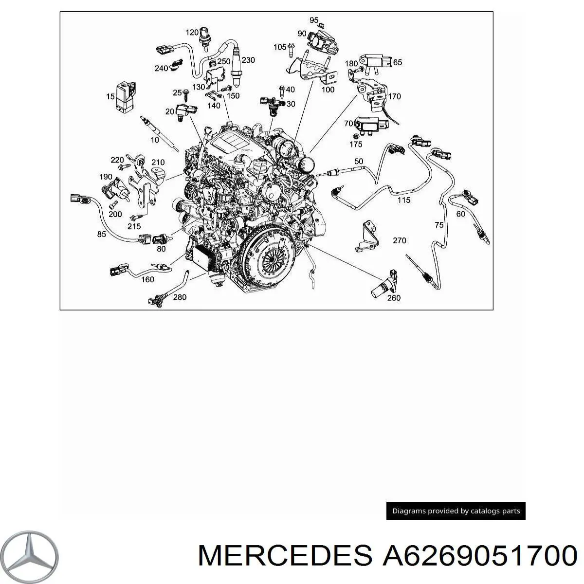 Sensor de temperatura dos gases de escape (GE), de válvula EGR 226408367R Nissan/Infiniti
