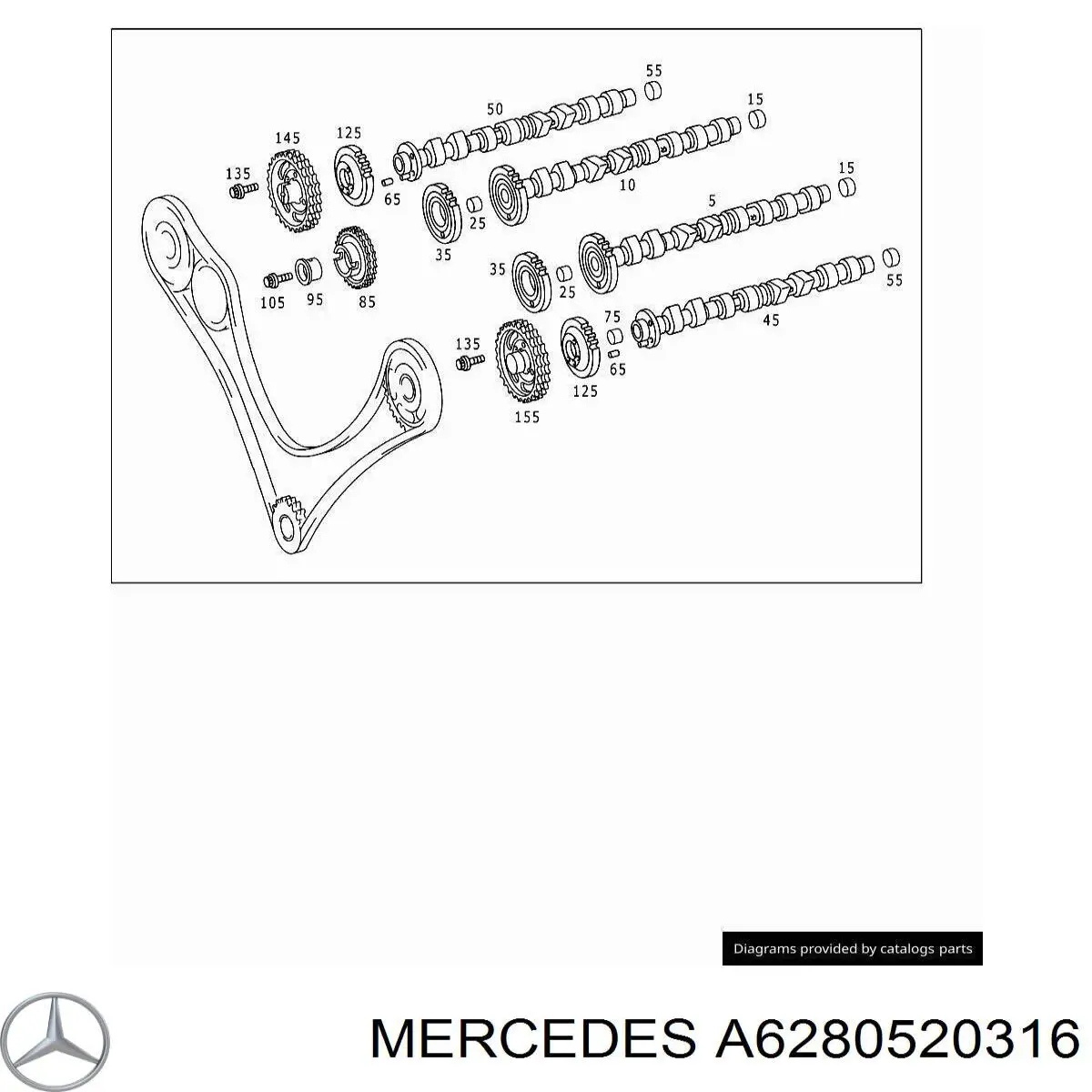  Mercedes A6280520316 preço, a partir de 16,67 USD