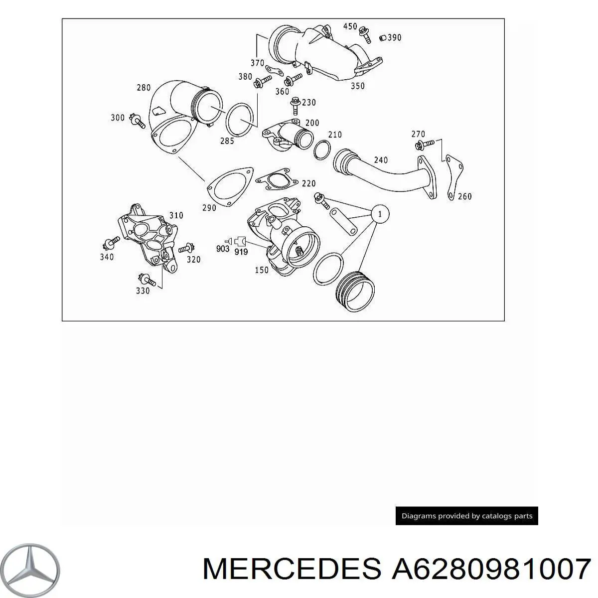 Válvula de borboleta montada Mercedes A6280981007 preço, a partir de 122,80 USD