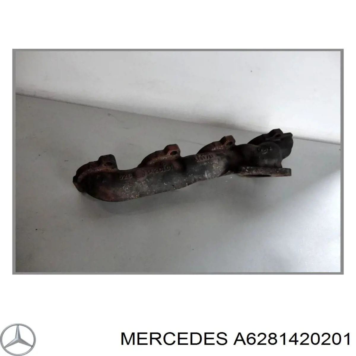 A6281420001 Mercedes Tubo coletor de escape esquerdo