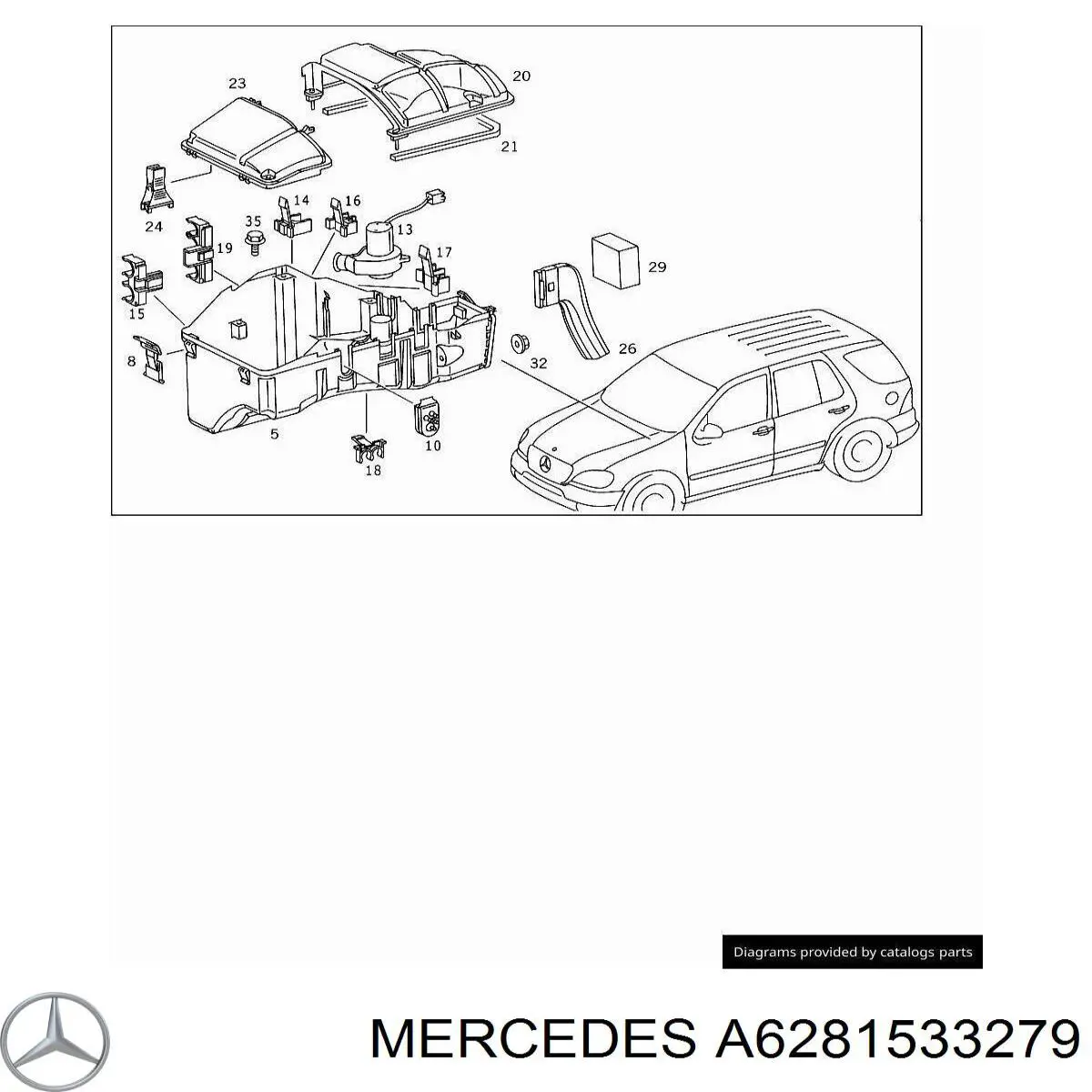 Compre A6281531979 Mercedes Módulo de direção (Centralina eletrônica) de motor