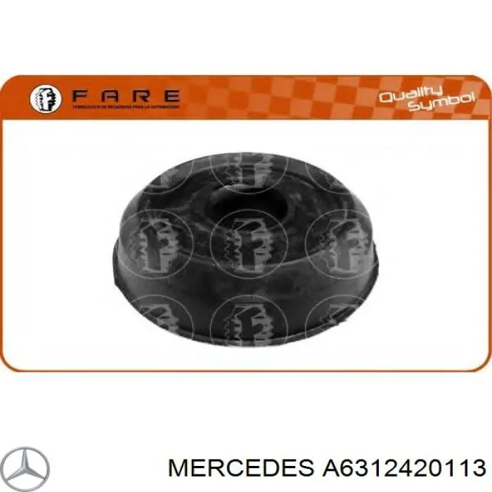 Coxim de transmissão (suporte da caixa de mudança) Mercedes 100  631