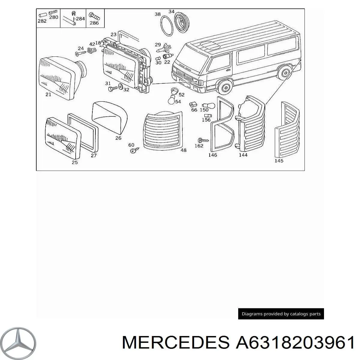 Luz direita Mercedes A6318203961 preço, a partir de 43,93 USD