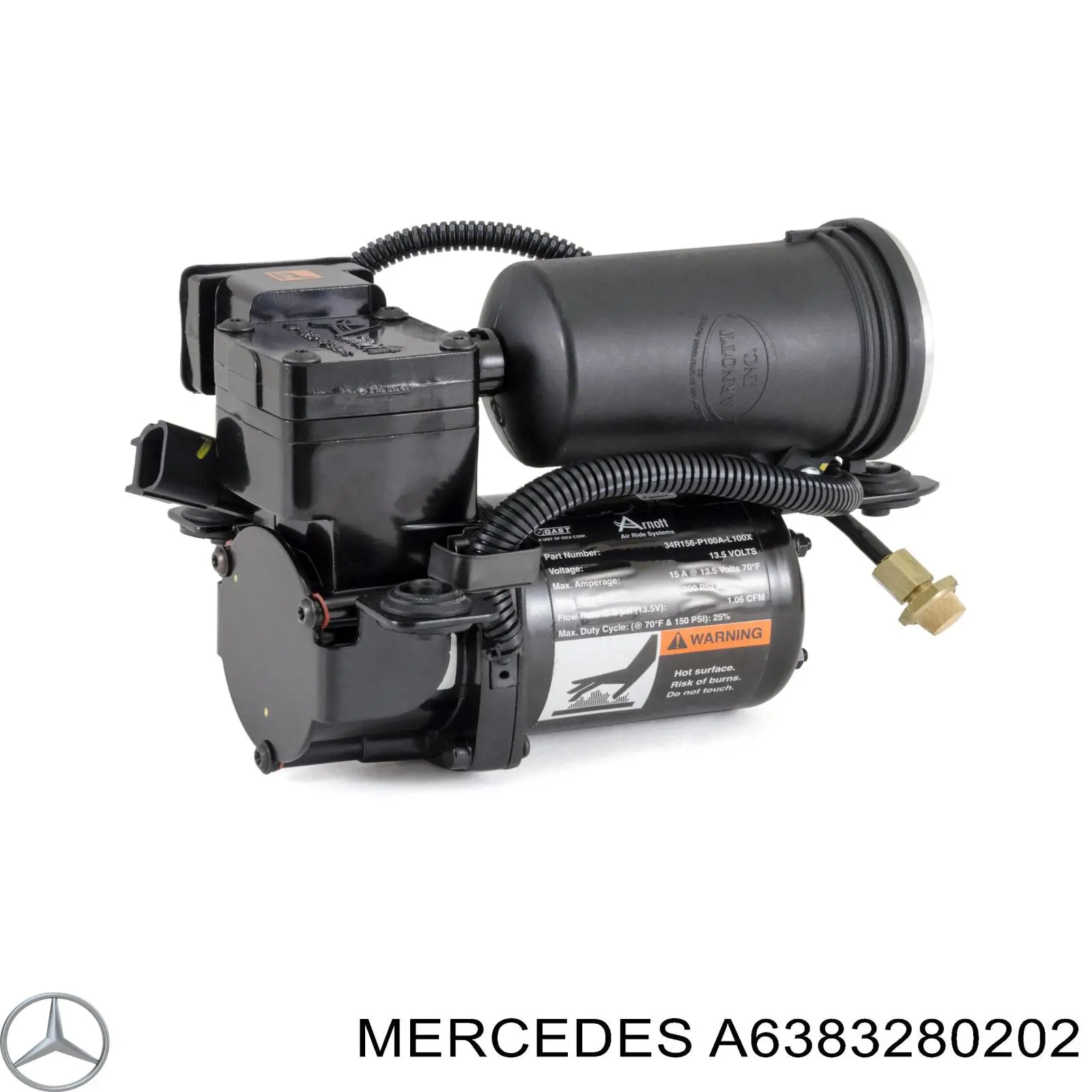 A6383280202 Mercedes Compressor de bombeio pneumático (de amortecedores)