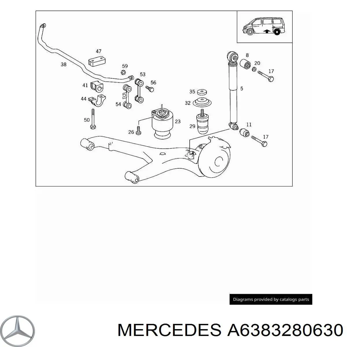 A6383280630 Mercedes Válvula principal de regulação do nível de suspensão