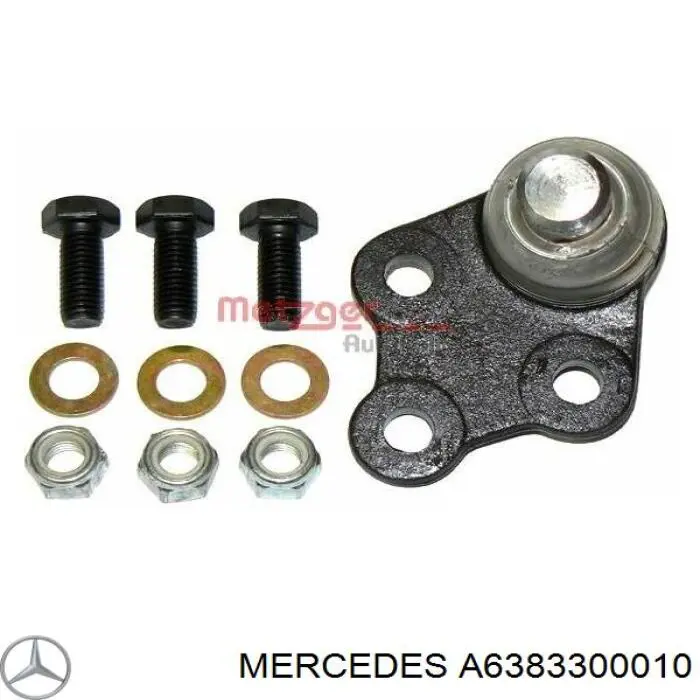 A6383300010 Mercedes Braço oscilante inferior esquerdo de suspensão dianteira