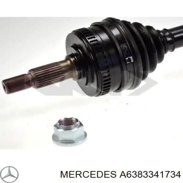Compre A6383341734 Mercedes Semieixo (acionador) dianteiro