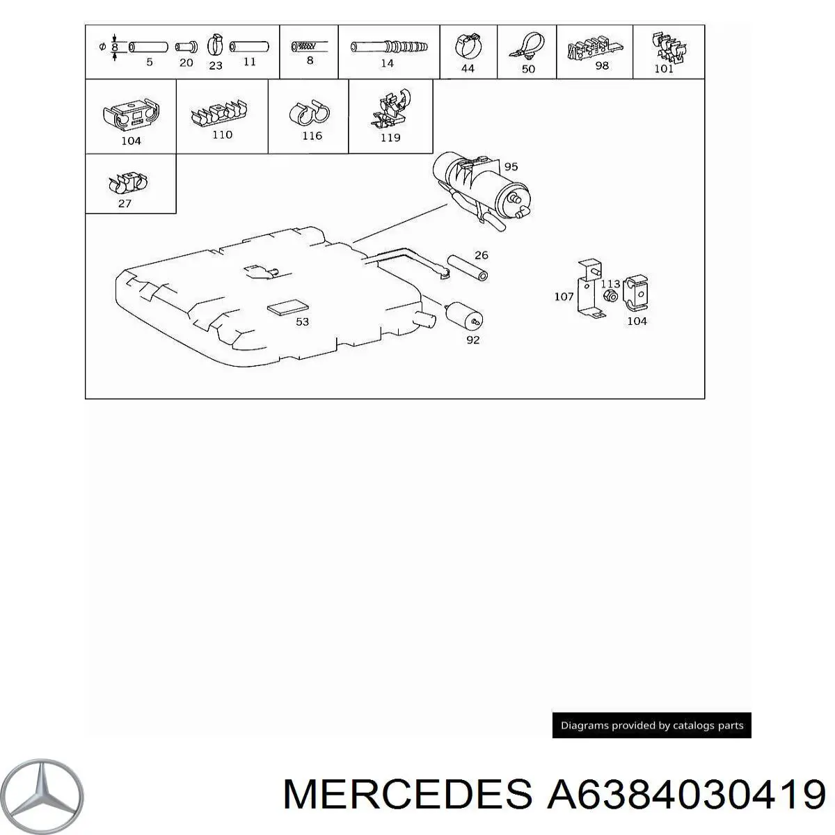 Compre A6384030419 Mercedes 