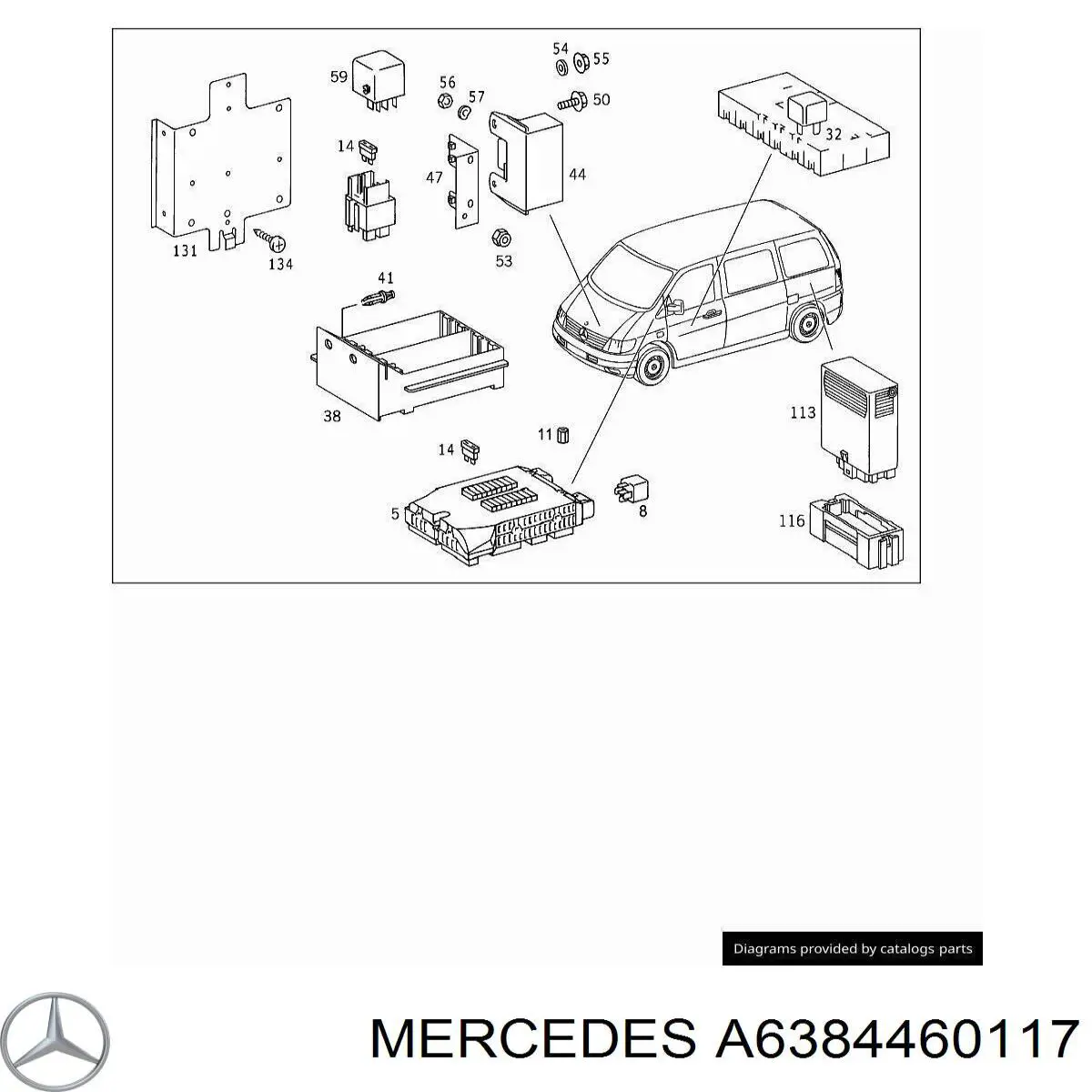 A6384460117 Mercedes Unidade de controlo de suspensão pneumática