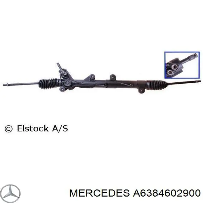 Cremalheira da direção Mercedes A6384602900 preço, a partir de 126,85 USD