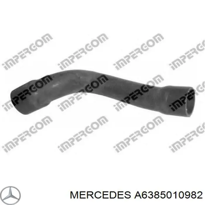 A6385010982 Mercedes Mangueira (cano derivado) do radiador de esfriamento superior