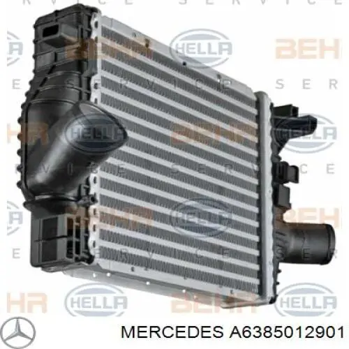 A6385012901 Mercedes Radiador de intercooler
