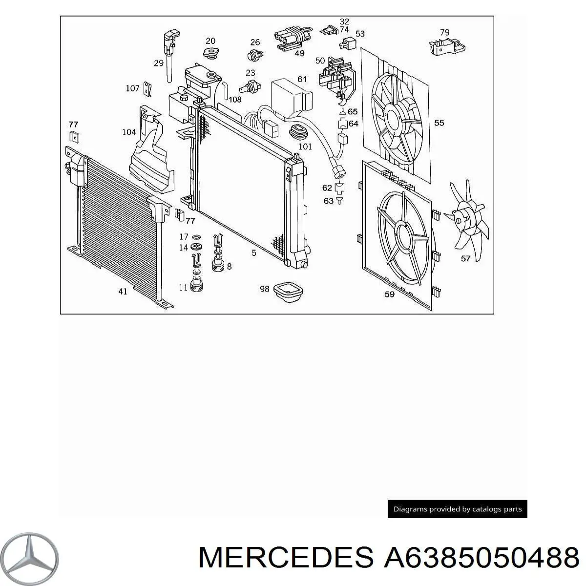 A6385050488 Mercedes 