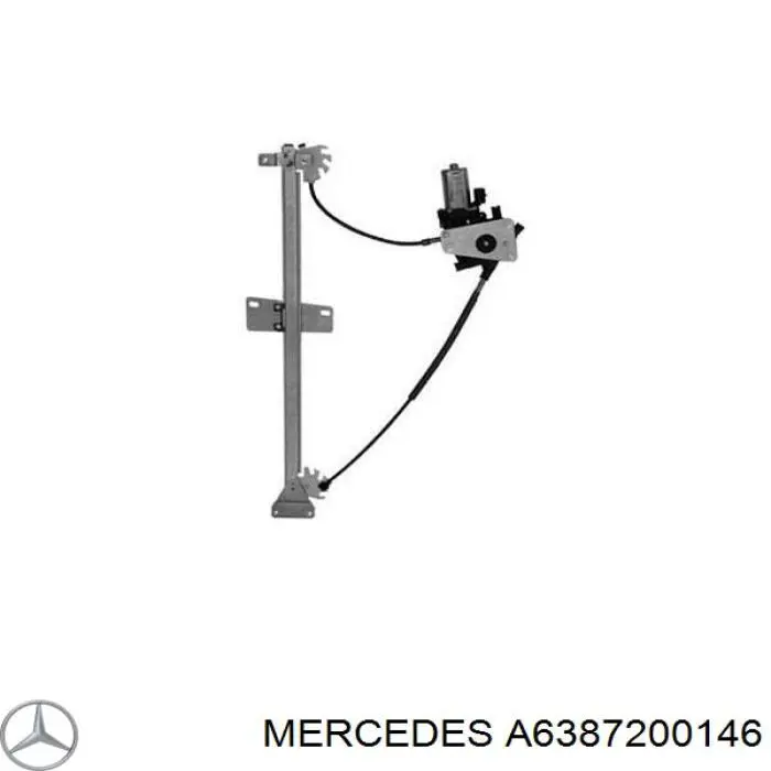 Mecanismo de acionamento de vidro da porta dianteira direita Mercedes A6387200146 preço, a partir de 107,63 USD
