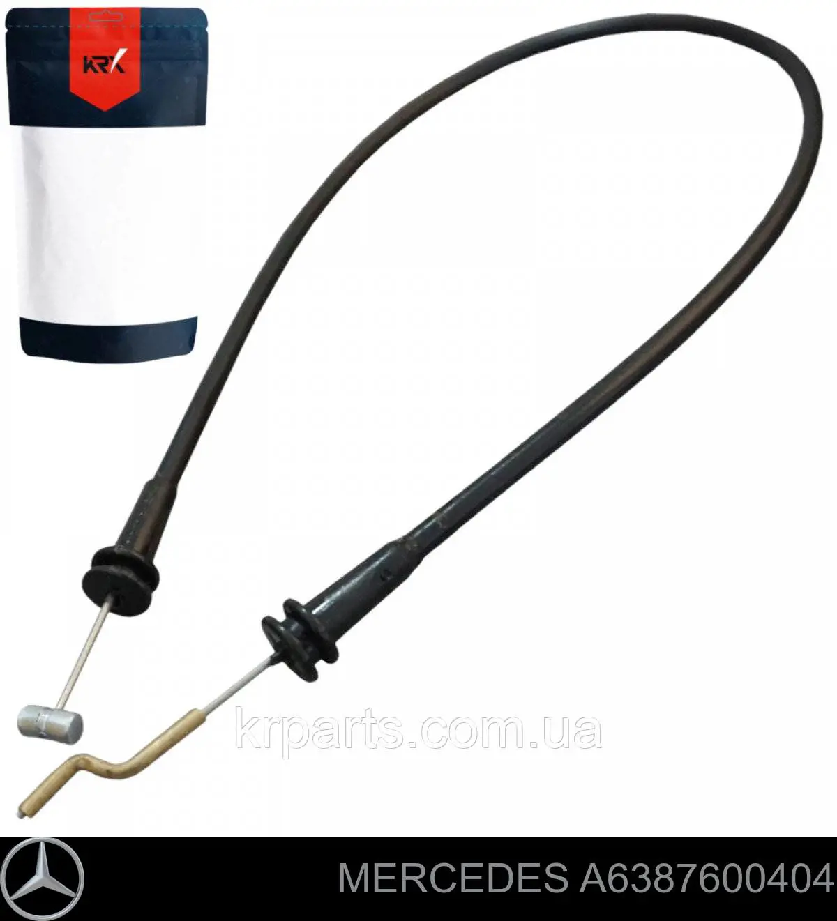 Compre A6387600404 Mercedes Cabo (pedal) de abertura do fecho da porta dianteira