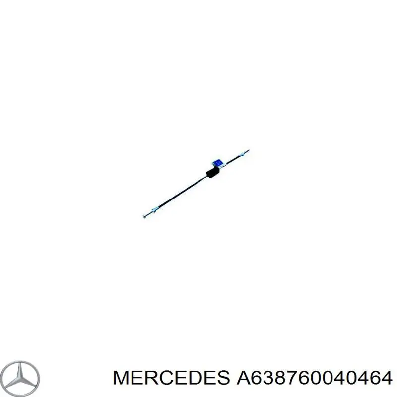 Compre A638760040464 Mercedes Cabo (pedal) de abertura do fecho da porta dianteira