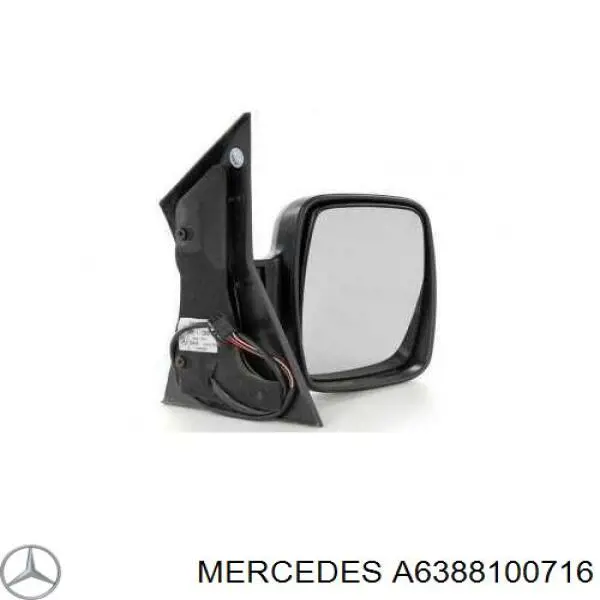 A6388100716 Mercedes Espelho de retrovisão direito