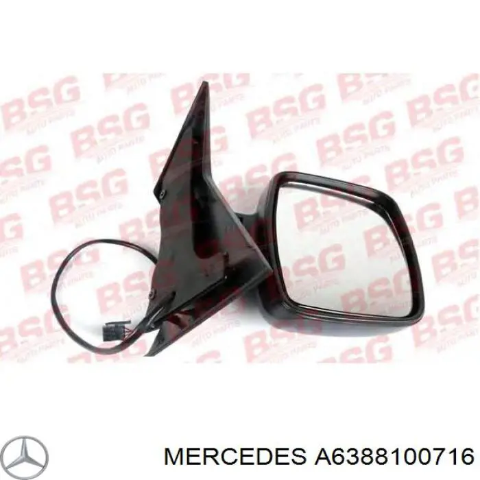 Espelho de retrovisão direito Mercedes A6388100716 preço, a partir de 100,45 USD