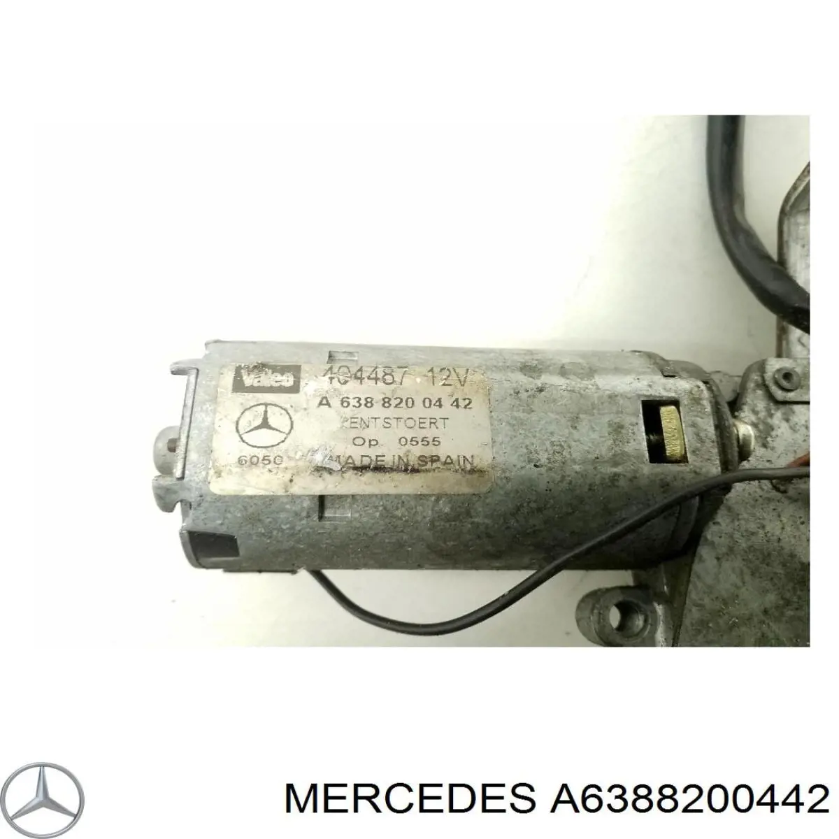A6388200442 Mercedes Motor de limpador pára-brisas de vidro traseiro