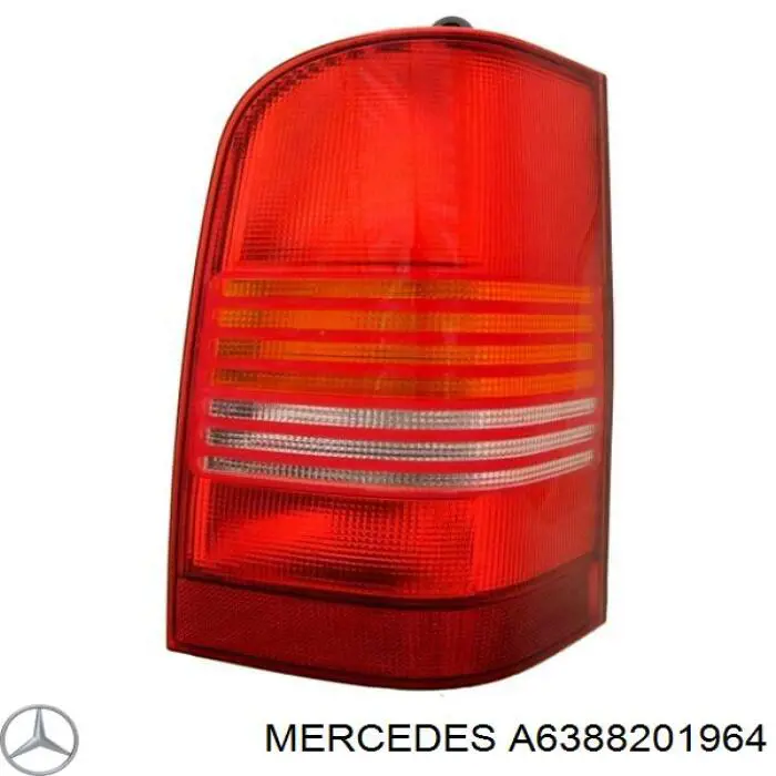 A6388201964 Mercedes Lanterna traseira direita