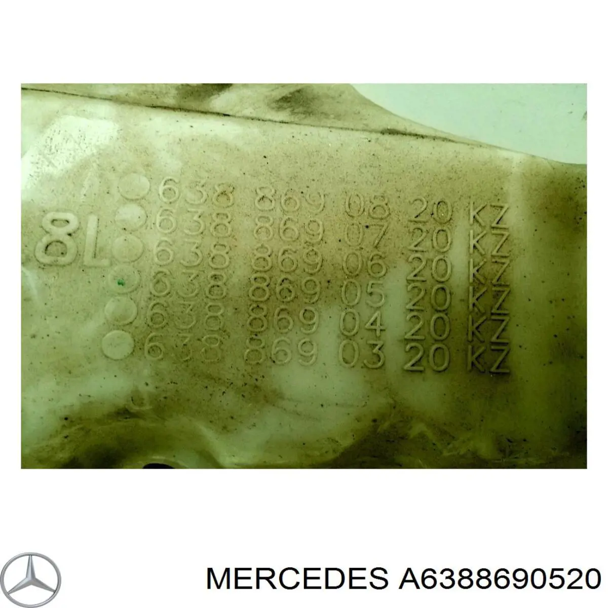 Tanque de fluido para lavador de vidro Mercedes 6388690820 preço, a partir de 73,21 USD