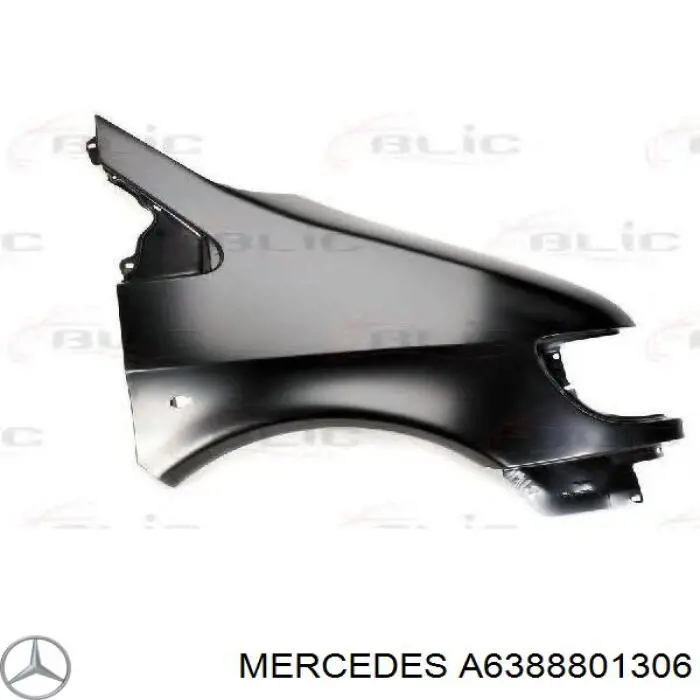 A6388801306 Mercedes Pára-lama dianteiro esquerdo