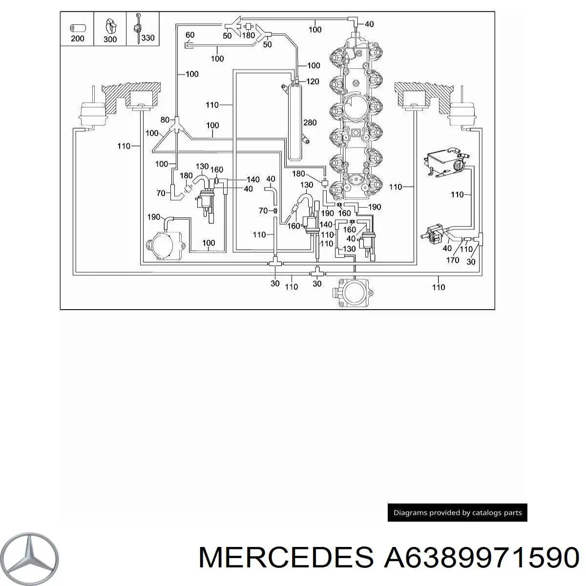  Mercedes A6389971590 preço, a partir de 8,54 USD