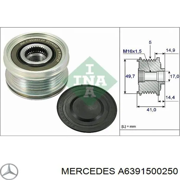 A6391500250 Mercedes Gerador
