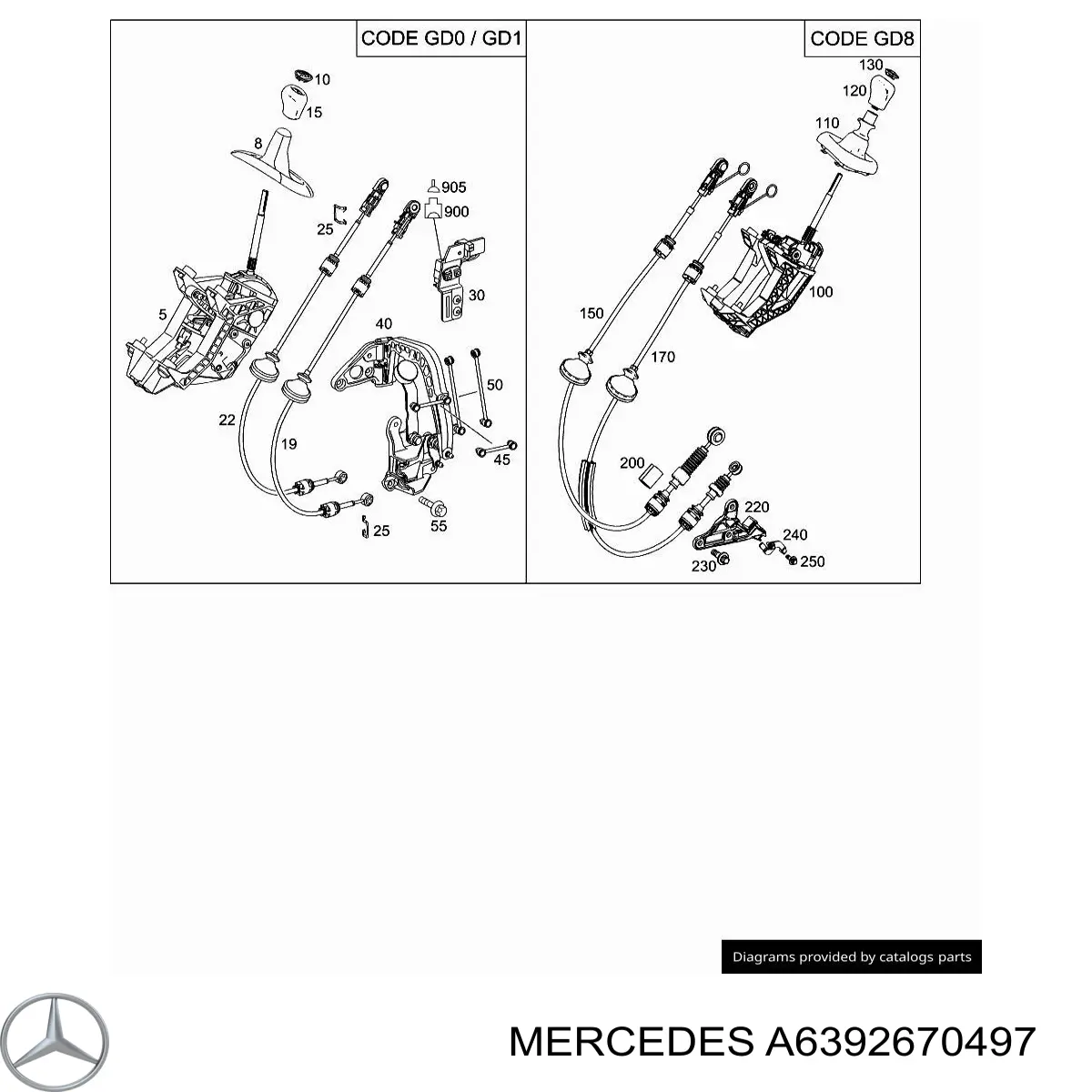 Capa para a avalanca de mudança Mercedes A6392670497 preço, a partir de 19,38 USD