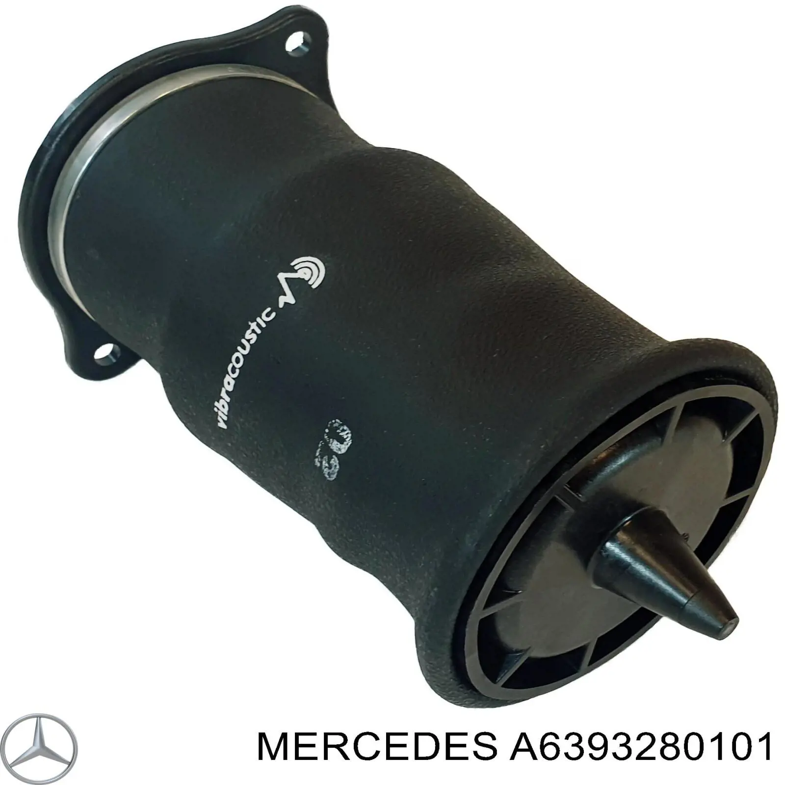 Coxim pneumático (suspensão de lâminas pneumática) do eixo traseiro Mercedes A6393280101 preço, a partir de 200,66 USD