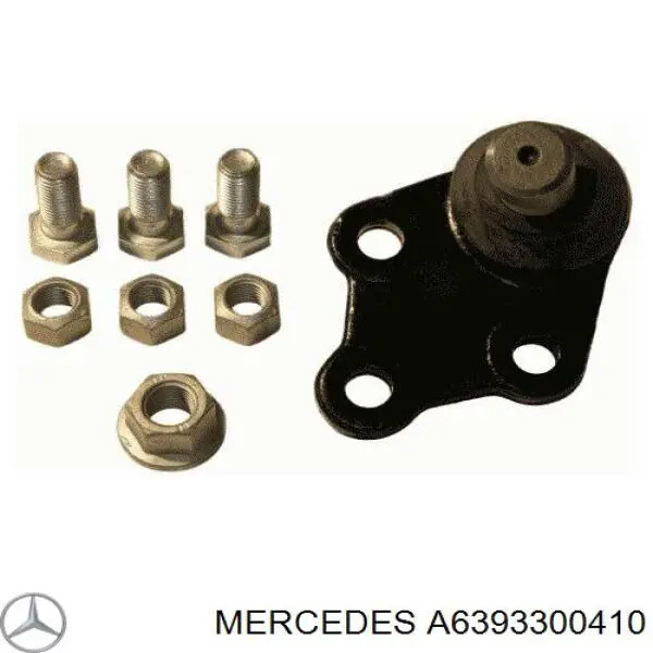 A6393300410 Mercedes Braço oscilante inferior esquerdo de suspensão dianteira