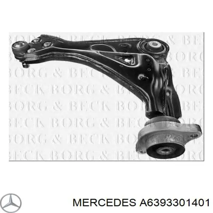 Compre A6393301401 Mercedes Braço oscilante inferior esquerdo de suspensão dianteira