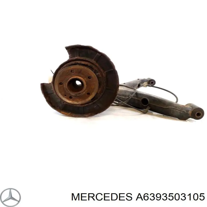 A6393508805 Mercedes Pino moente (extremidade do eixo) traseiro direito