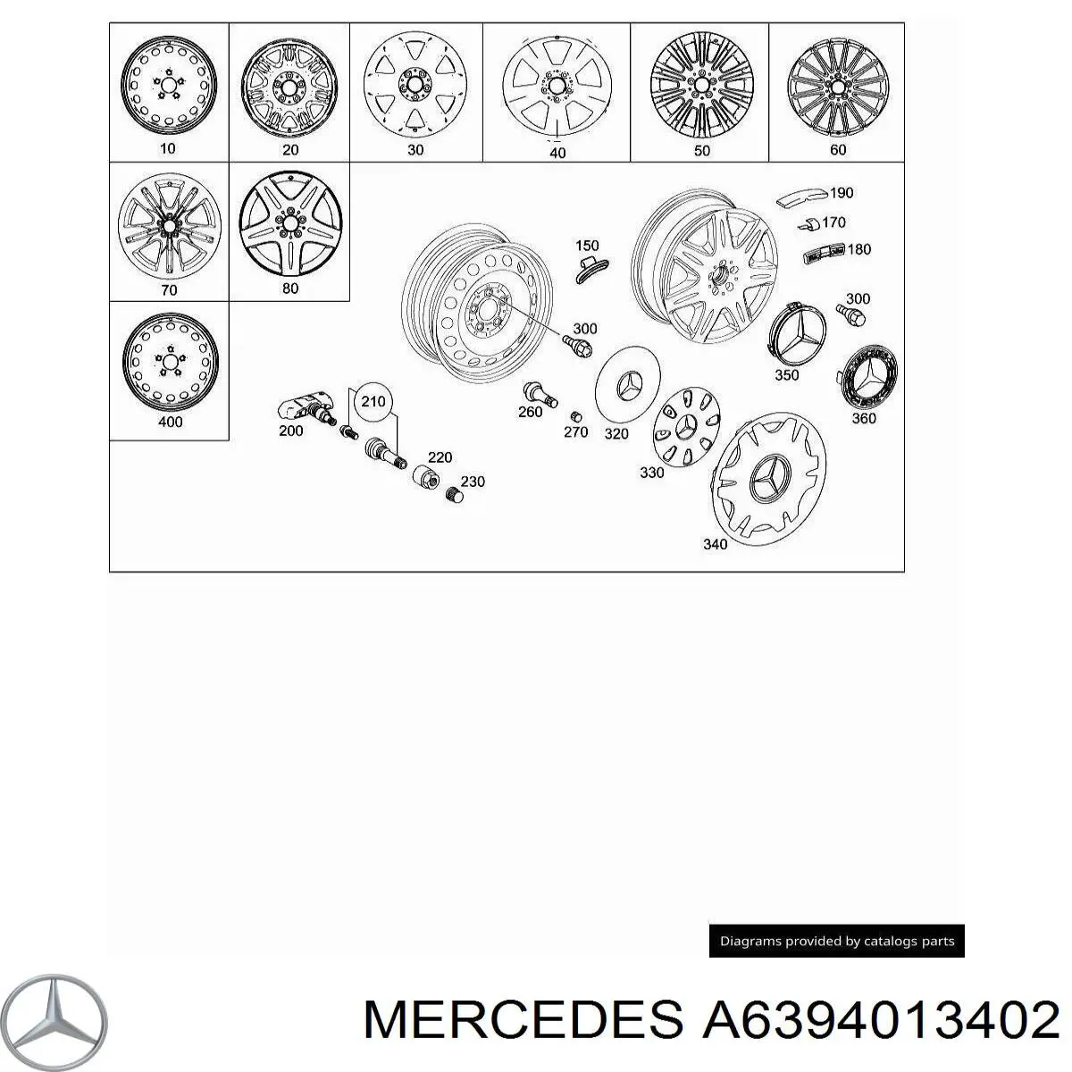 A6394013402 Mercedes Discos de roda de aço (estampados)