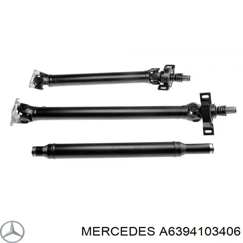 A6394103406 Mercedes Junta universal traseira montada